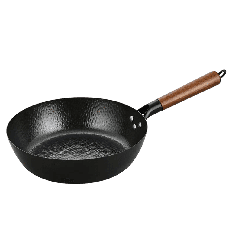 Sartén wok de hierro martillado 28 cm compatible con inducción