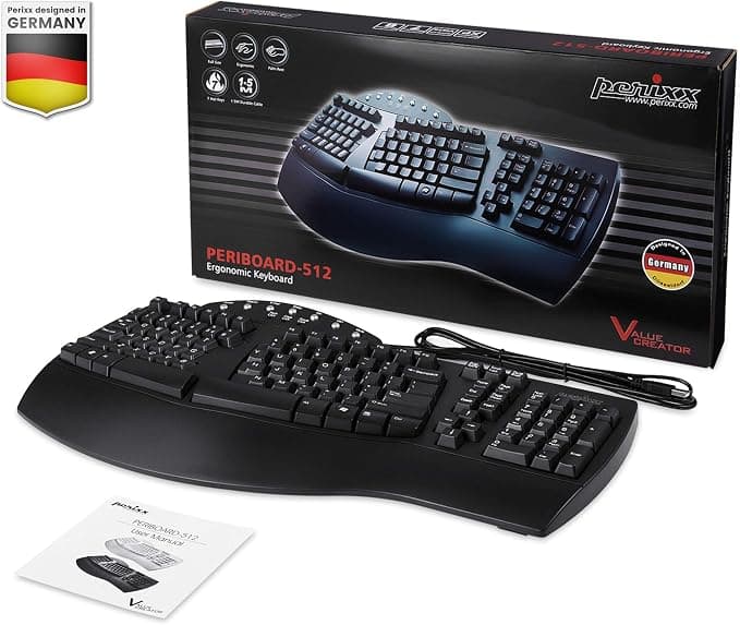 eclado ergonómico Perixx PERIBOARD-512 QWERTY español