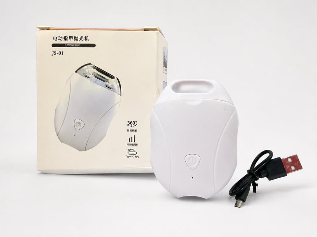 Cortauñas eléctrico recargable con luz LED y 3 velocidades